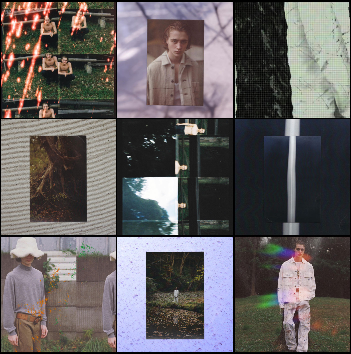 ANCELLM(アンセルム) 24SS ウールダメージワイドスラックス WOOL