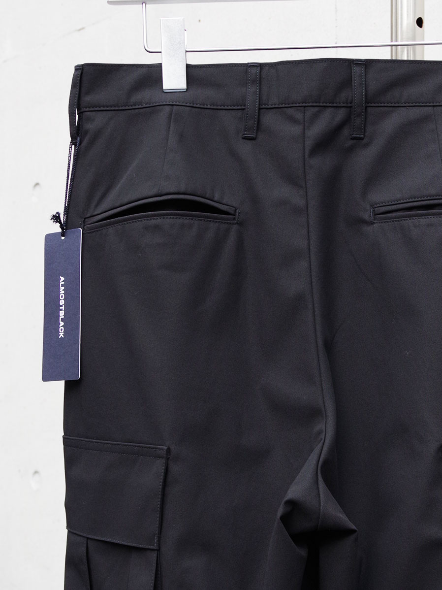 ALMOSTBLACK/オールモストブラック】WOVEN EMBROIDERY 3D SLACKS