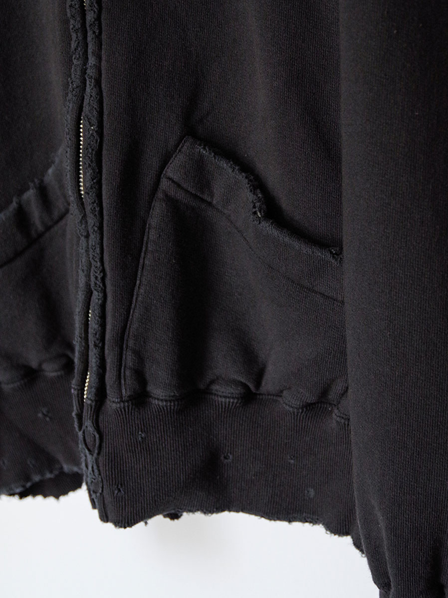 2025aw サイズ1 ANCELLM ZIP UP HOODIE BLACK ANCELLM ZIP UP HOODIE BLACK 2025AW 通販ページ octavia[オクタヴィア]