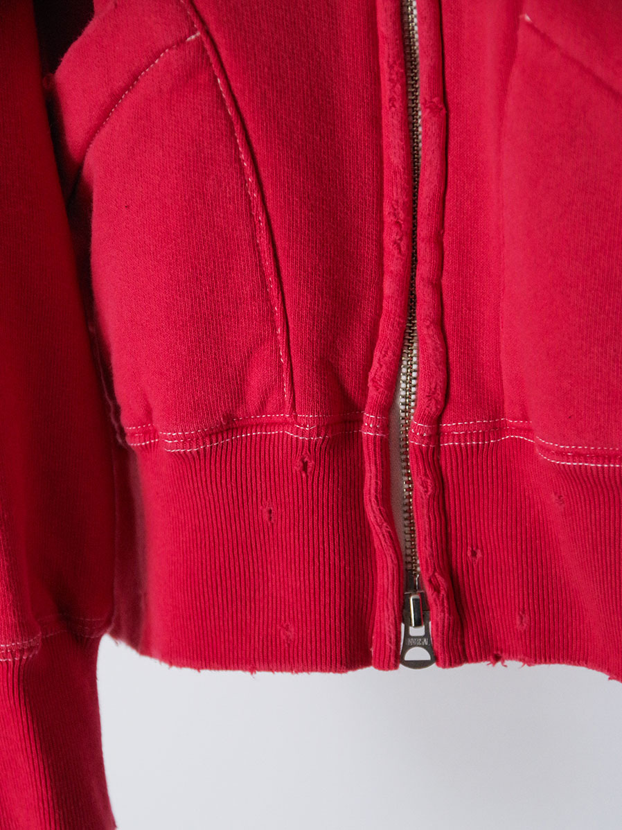 ANCELLM 2025aw ZIP UP HOODIE RED サイズ1 ANCELLM ZIP UP HOODIE RED 2025AW 通販ページ octavia[オクタヴィア]