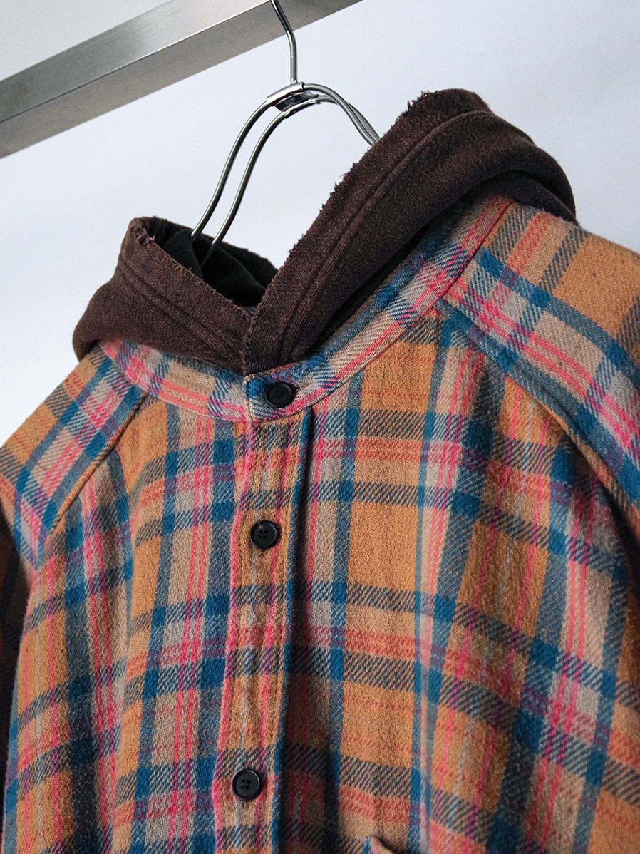 ANCELLM/アンセルム/NEL CHECK HOODIE SHIRT 2 ANCELLM/アンセルム/NEL CHECK HOODIE SHIRT | GARDEN（ガーデン