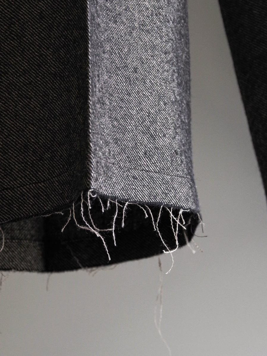 パンツ ANCELLM 25aw SHRINK WOOL WIDE SLACKS SHRINK WOOL WIDE SLACKS(BLACK) – ANCELLM