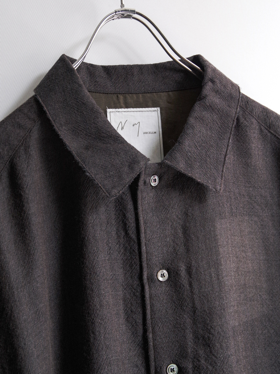 トップス ANCELLM 25AW WOOL KERSEY SHIRT 2025AW】 ANCELLM (アンセルム) 