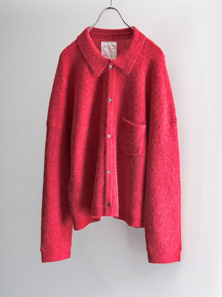 トップス 25AW ANCELLM KIMONO KNIT SHIRT RED 1 2025AW】 ANCELLM (アンセルム) 