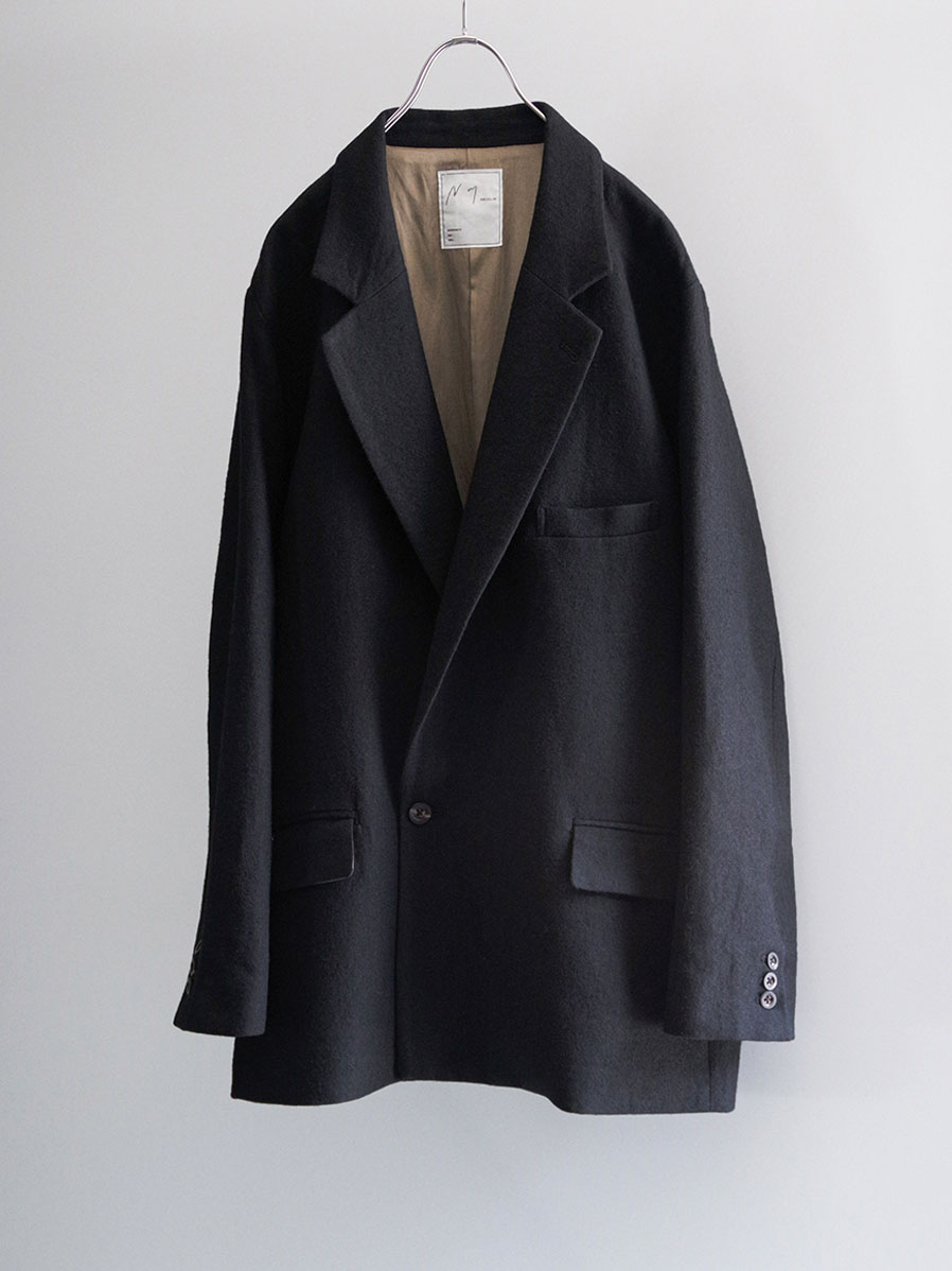 ジャケット・アウター ancellm DOUBLE-BREASTED COAT(BLACK) 2025AW】 ANCELLM (アンセルム) 