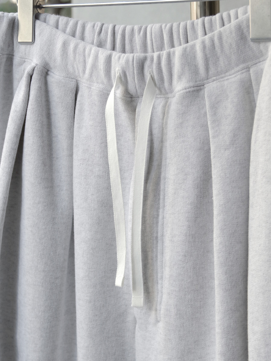 パンツ ANCELLM 3/4 Tuck Sweat Shorts (Ash Gray) 3/4 TUCK SWEAT SHORTS(ASH GRAY) – ANCELLM