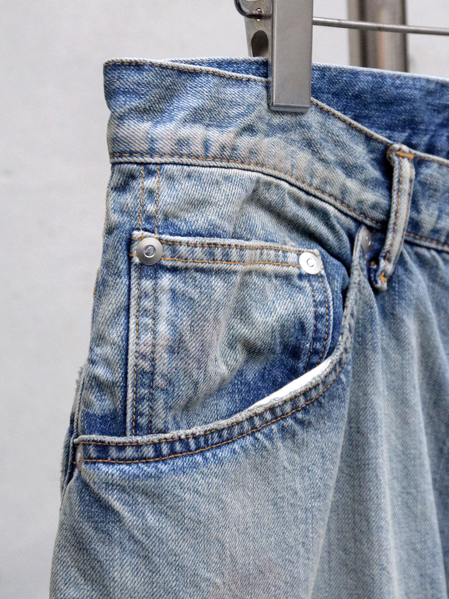 パンツ ancellm 25SS aging straight 5p denim 1 ANCELLM - AGING STRAIGHT 5P DENIM PANTS | COELACANTH