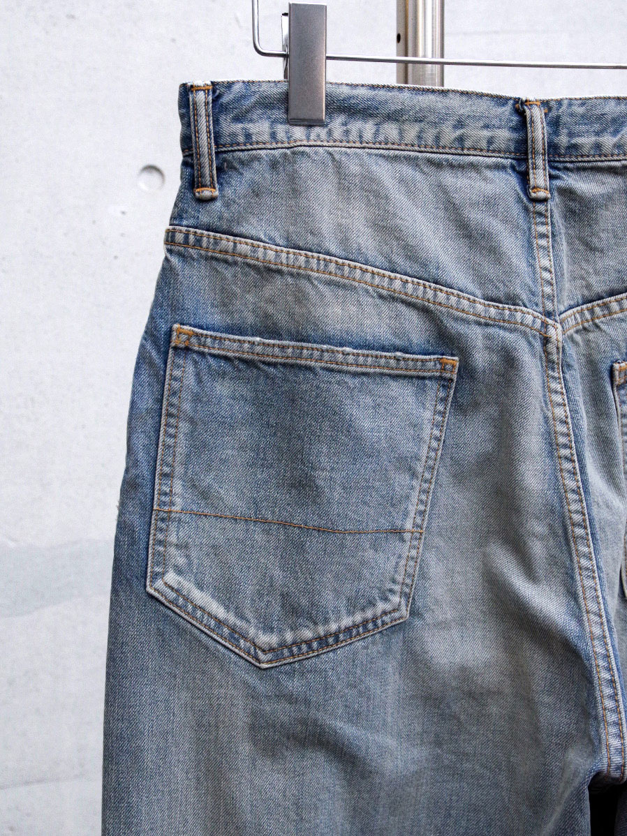 パンツ ancellm 25SS aging straight 5p denim 1 ANCELLM（アンセルム）】AGING TAPERED 5P DENIM PANTS –I