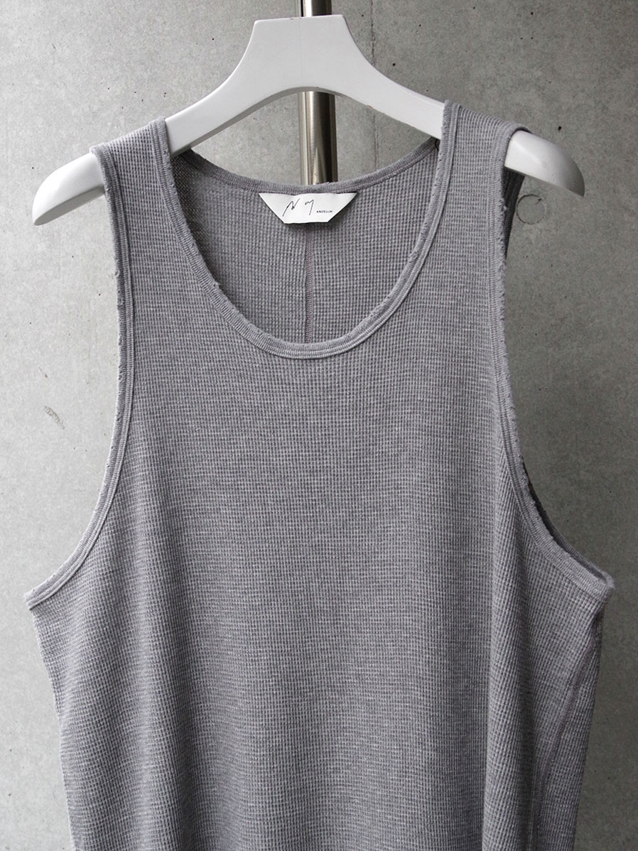 トップス 25SS ANCELLM / DAMAGE WAFFLE TANK TOP ANCELLM DAMAGE WAFFLE TANK TOP – Maison ma Manière