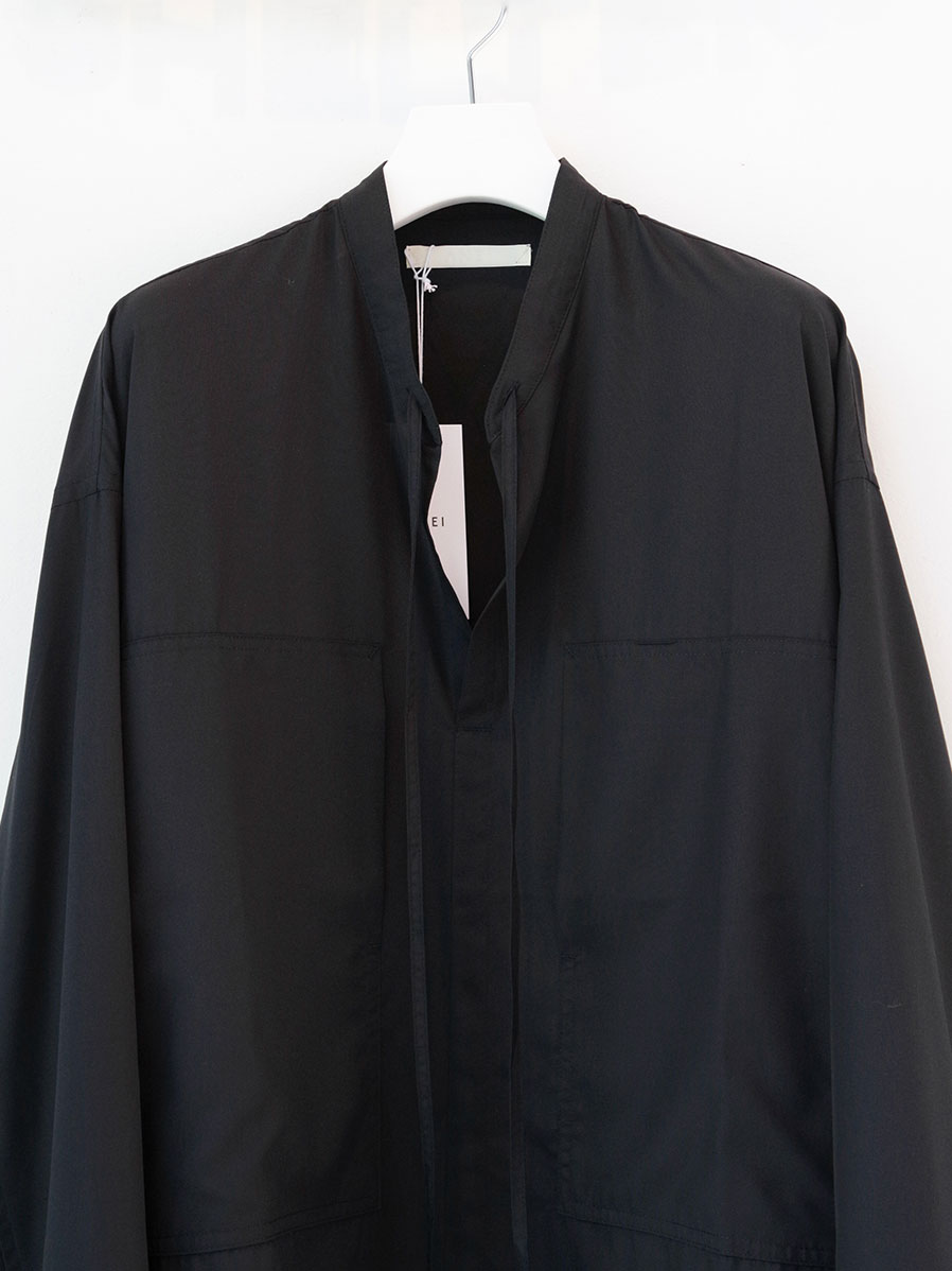 【希少】ANEI アーネイ Overlay Shirt C.O. 黒 2024SS】ANEI (アーネイ) 