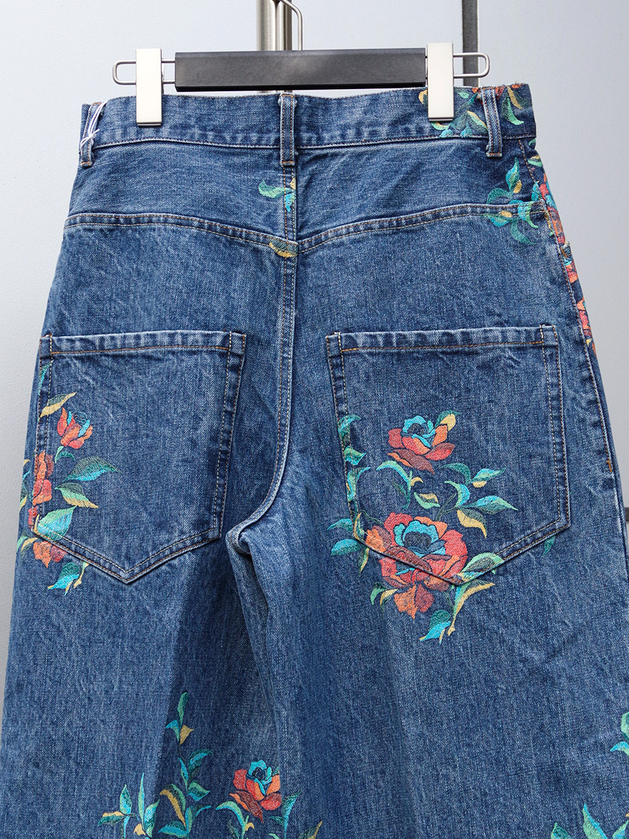 パンツ BED J.W. FORD Flower Pattern Denim 24aw 2024AW】 BED J.W. FORD (ベッドフォード) 