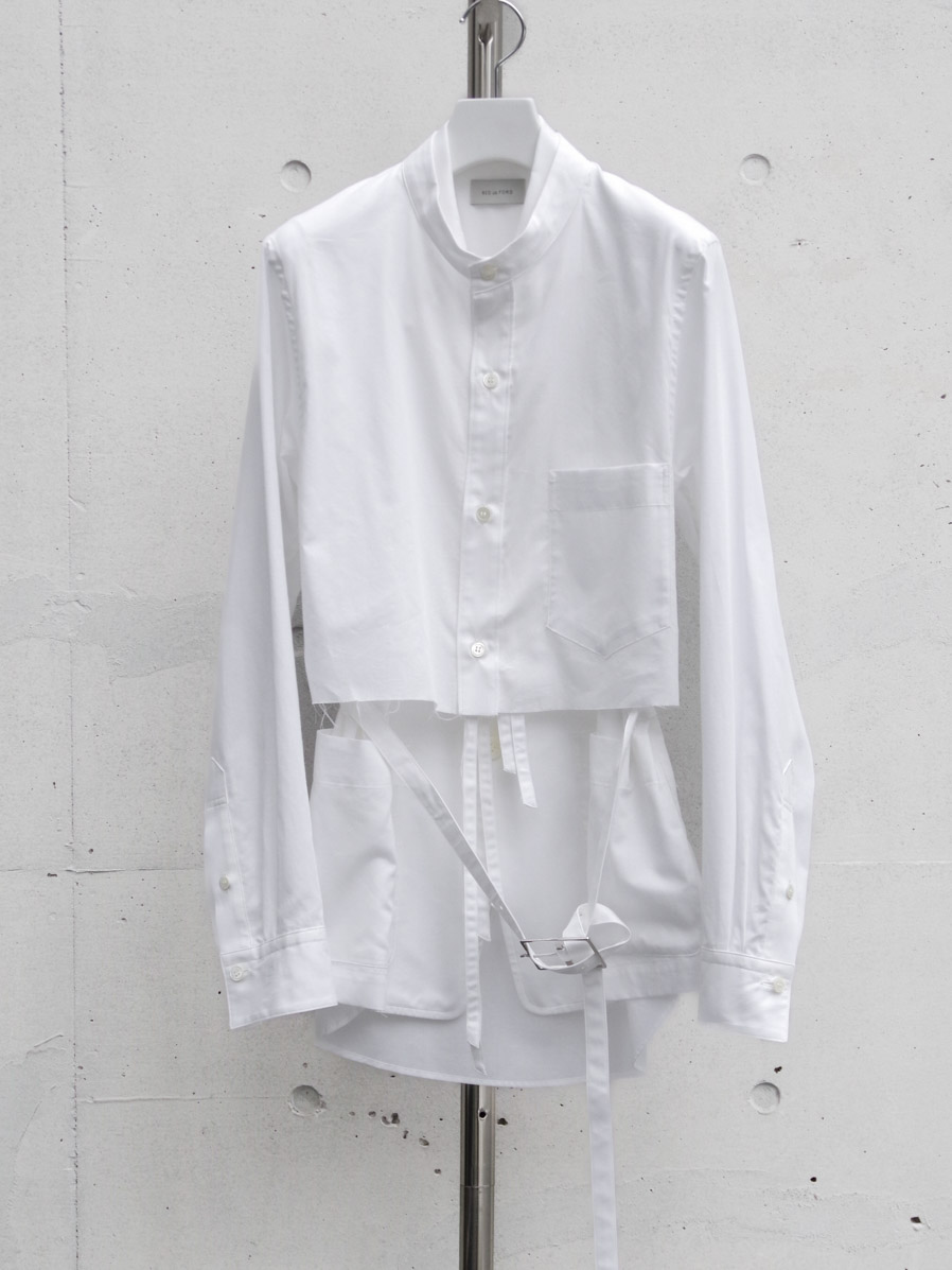 レア】BED J.W. FORD ベッドフォード レイヤードカットソー 白