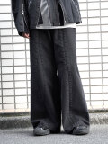 ALMOSTBLACK DENIM BELTED WIDE PANTS 黒　２ almost23ss_dnmp3.jpg?t=