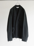 ジャケット・アウター ANCELLM SILK SUEDE COLLARLESS JACKET 1 ANCELLM(アンセルム) / 24ss/ SILK SUEDE COLLARLESS JACKET/1
