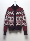 【未使用】MASU ZIP-UPTWINKLECOWICHAN CARDIGAN MASU(エムエーエスユー)のZIP-UP TWINKLE COWICHAN CARDIGAN DEEP