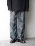 パンツ MASU 22aw MARBLE BANDANA EASY PANT MASU(エムエーエスユー)のMARBLE BANDANA EASY PANTS REDの通販