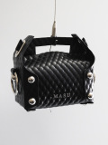 バッグ MASU 25ss LEATHER CAKE MINI BAG BLACK MASU(エムエーエスユー)のLEATHER CAKE MINI BAG BLACK(バッグ